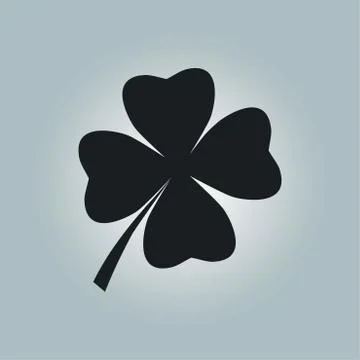 Leaf clover sign Stock Illustration