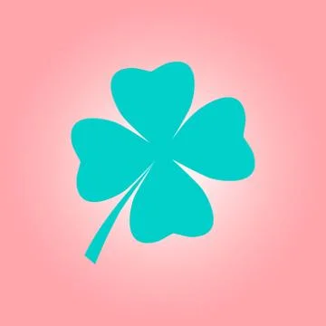 Leaf clover sign. Stock Illustration