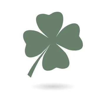 Leaf clover sign. Stock Illustration