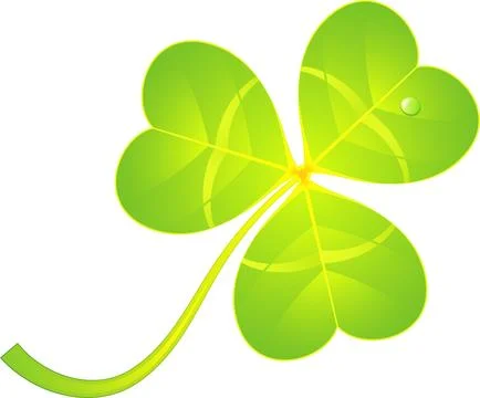 Leaf Clover on St. Patrick's Day Stock Illustration