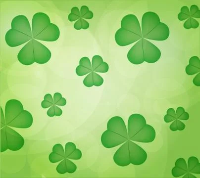 Leaf clover in st.patricks day .vector is eps 10 Stock Illustration