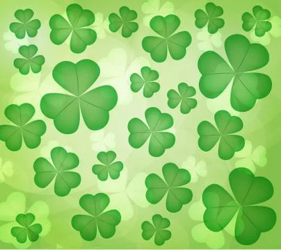 Leaf clover in st.patricks day .vector is eps 10 Stock Illustration
