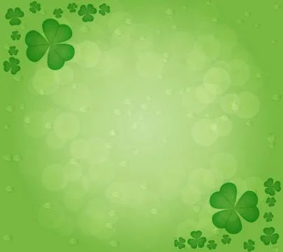 Leaf clover in st.patricks day .vector is eps 10 스톡 일러스트