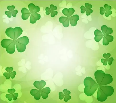Leaf clover in st.patricks day .vector is eps 10 스톡 일러스트