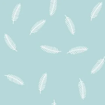Leaf coconut coco line seamless pattern Illustrazione stock