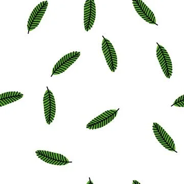 Leaf coconut coco vector seamless pattern Illustrazione stock