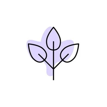 Leaf with color shadow vector icon in leaves set 스톡 일러스트