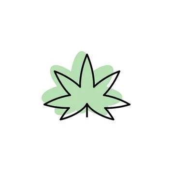 Leaf with color shadow vector icon in leaves set Stock Illustration