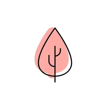 Leaf with color shadow vector icon in leaves set 스톡 일러스트