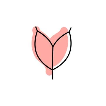 Leaf with color shadow vector icon in leaves set Stock Illustration