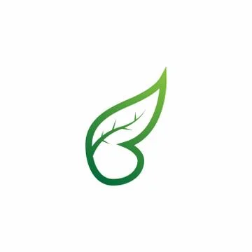 Leaf Creative Initial Letter B Business logo Design Template Vector Illustrat Stock Illustration