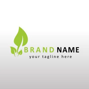 Leaf creative logo Stock Illustration