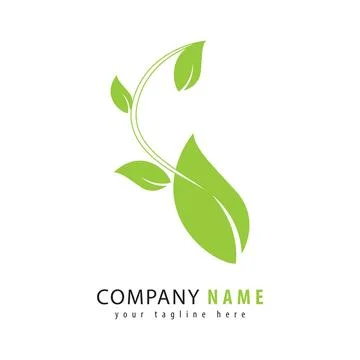Leaf creative logo Stock Illustration