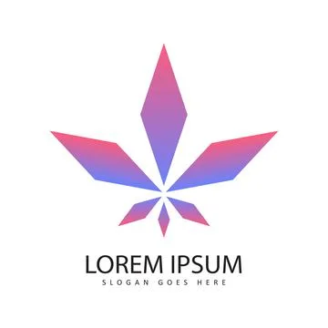 Leaf like crystal vector illustration Stock Illustration