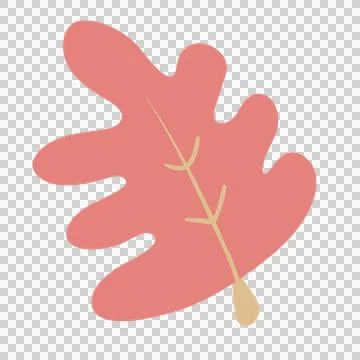 Leaf cute pink valentine element 스톡 일러스트
