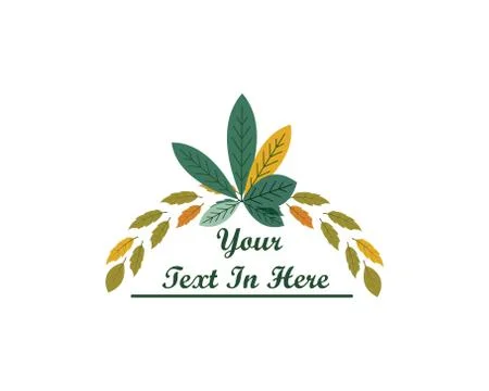 Leaf decoration vector illustration background Stockillustratie