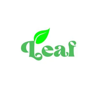 Leaf design logo Illustrazione stock