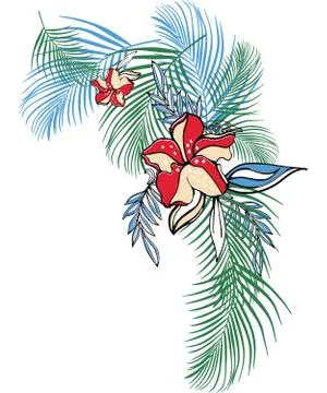 Leaf design nature vector flower Stock Illustration