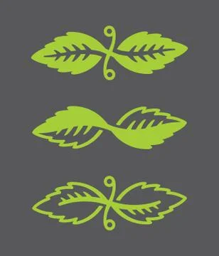 Leaf Design Vector Logos Stock Illustration