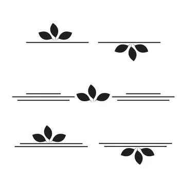 Leaf divider Stock Illustration
