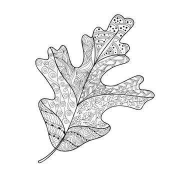 Leaf doodle Stock Illustration