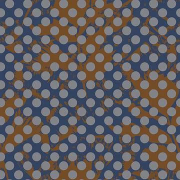 Leaf Dotted Seamless Pattern Design Stock Illustration