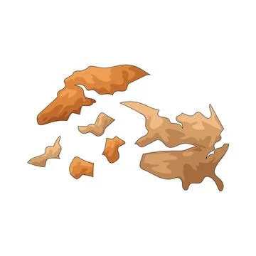 Leaf dust illustration Stock Illustration