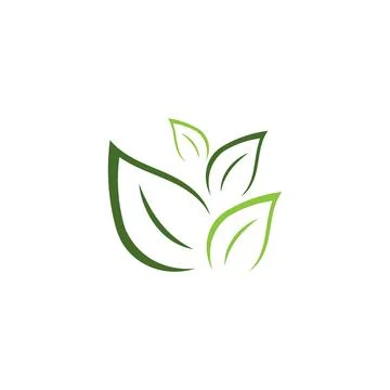 Leaf  ecology Logo Template vector 스톡 일러스트