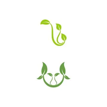 Leaf  ecology Logo Template vector 스톡 일러스트