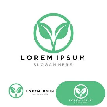 Leaf ecology nature element vector icons Stock Illustration