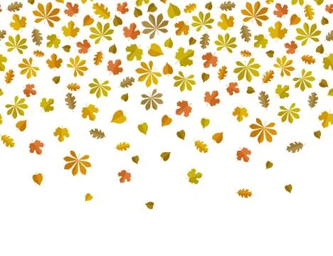 Leaf fall background Stock Illustration