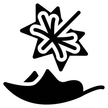 Leaf Fall icon in Black Fill. Glyph Style. Isolated on White Background Stock Illustration