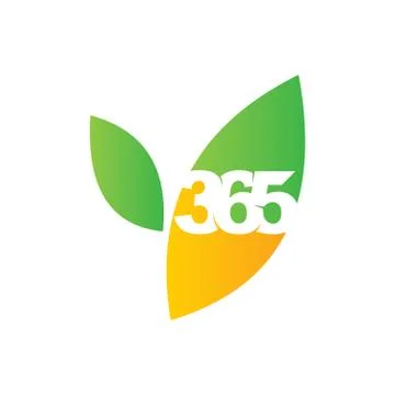 Leaf farm 365 infinity logo icon design illustration vector Illustrazione stock
