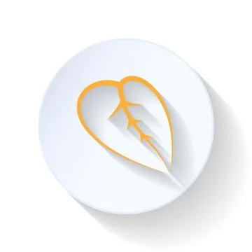 Leaf flat icon Stock Illustration