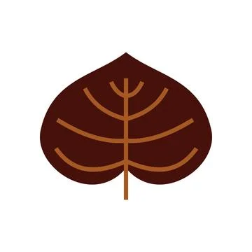 Leaf flat icon. Single high quality symbol for web design or mobile app Stock Illustration