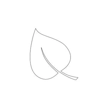 Leaf. flat vector icon Stock Illustration