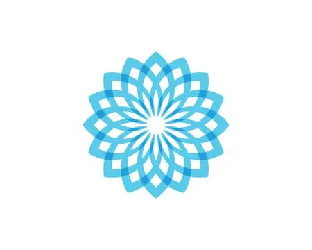 Leaf floral patterns logo and symbols on a white background Stock Illustration