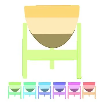 Leaf flower pot vector cartoon graphic 스톡 일러스트