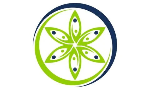 Leaf Flower Wellness Stock-Illustration