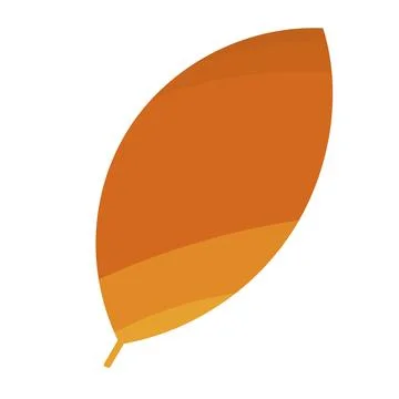 Leaf foliage autumn colored forest element icon Stock Illustration