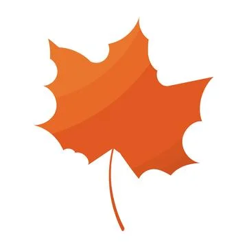 Leaf foliage autumn colored forest element icon Stock-Illustration