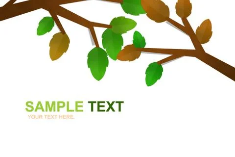 Leaf frame Stock Illustration