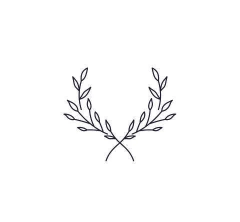 Leaf frame Stock Illustration