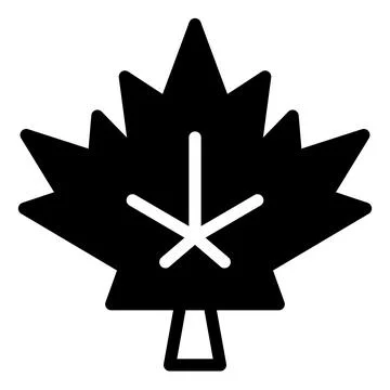 Leaf glyph icon vector illustration isolated on white background Illustrazione stock