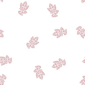 Leaf green grape glyph seamless pattern Illustrazione stock
