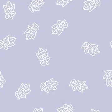 Leaf green grape line seamless pattern Illustrazione stock