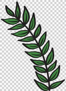 Leaf, hand drawn Foto stock