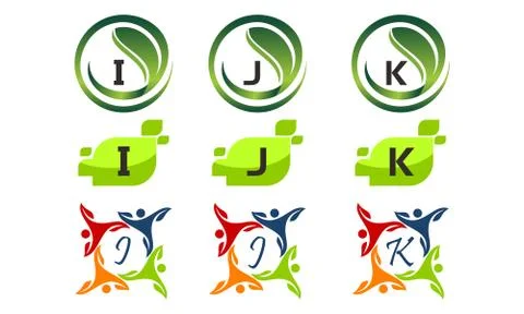 Leaf Health Template Set Stock-Illustration