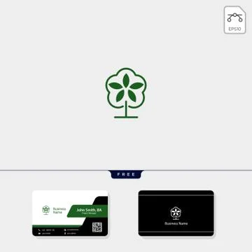 Leaf, human concept logo template vector illustration, free your business car Stock Illustration