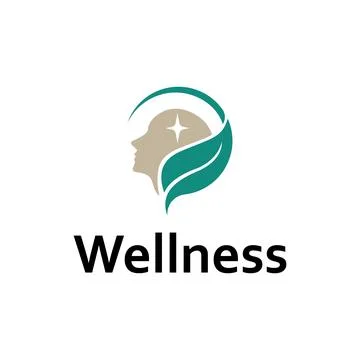 Leaf Human Wellness Harmony Icon Stock Illustration
